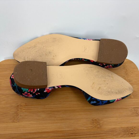 Talbots Edison D'Orsay Botanical Floral Pointed Toe Flats, Size 7 - Picture 8 of 9